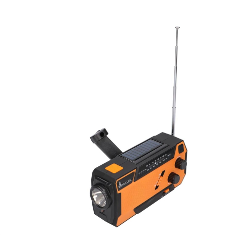 Extralink EX.93746 RADIO AWARYJNE SOLARNE Z KORBKA DYNAMO POWERBANK 4000MAH Z LATARKA SOS SR-4000 Przenośny Analogowy-2