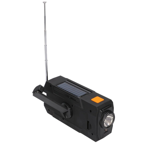 Extralink EX.93746 RADIO AWARYJNE SOLARNE Z KORBKA DYNAMO POWERBANK 4000MAH Z LATARKA SOS SR-4000 Przenośny Analogowy-2