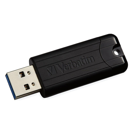 Verbatim PinStripe pamięć USB 128 GB USB Typu-A 3.2 Gen 1 (3.1 Gen 1) Czarny