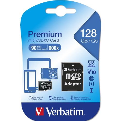 Verbatim Premium 128 GB MicroSDXC UHS-I Klasa 10-25173165