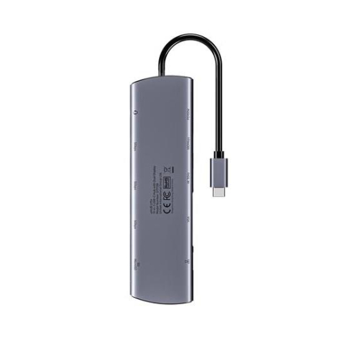 UNITEK D1113BGY01 huby i koncentratory 2 x USB 3.2 Gen 2 (3.1 Gen 2) Type-C 1000 Mbit/s Szary-25173908