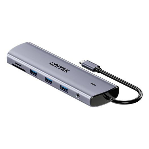 UNITEK D1113BGY01 huby i koncentratory 2 x USB 3.2 Gen 2 (3.1 Gen 2) Type-C 1000 Mbit/s Szary-25173910