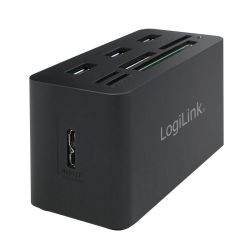 LogiLink CR0042 stacja dokująca Przewodowa USB 3.2 Gen 1 (3.1 Gen 1) Type-A Czarny-25173942