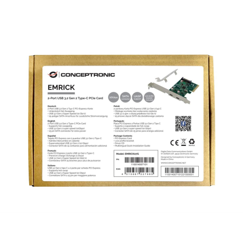 Conceptronic EMRICK07G adapter Wewnętrzny USB 3.2 Gen 2 (3.1 Gen 2)-25173966