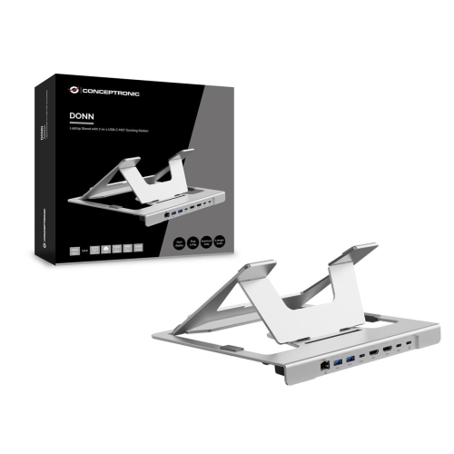 Conceptronic DONN35S stojak na laptop Podstawka na notebooka Srebrny-25173974