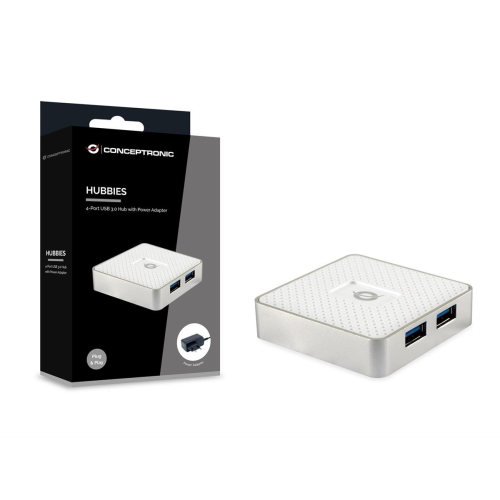 Conceptronic HUBBIES03W huby i koncentratory USB 3.2 Gen 1 (3.1 Gen 1) Micro-B 5000 Mbit/s Biały-25173982