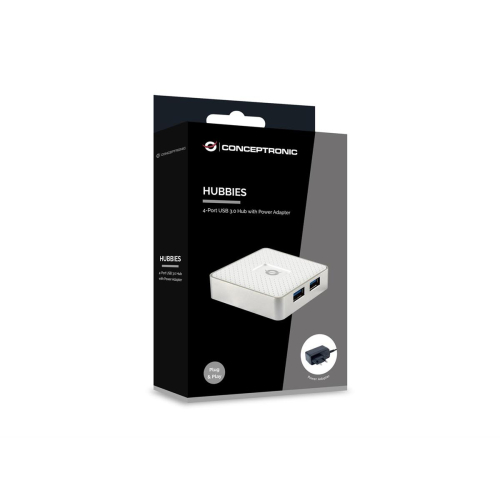 Conceptronic HUBBIES03W huby i koncentratory USB 3.2 Gen 1 (3.1 Gen 1) Micro-B 5000 Mbit/s Biały-25173983