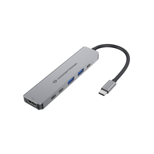 Conceptronic DONN33G stacja dokująca Przewodowa USB 3.2 Gen 1 (3.1 Gen 1) Type-C Srebrny