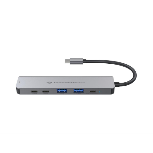 Conceptronic DONN33G stacja dokująca Przewodowa USB 3.2 Gen 1 (3.1 Gen 1) Type-C Srebrny-25174013