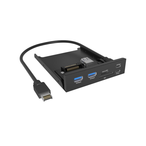 ICY BOX IB-HUB1419-i3 8,89 cm (3.5") Czarny