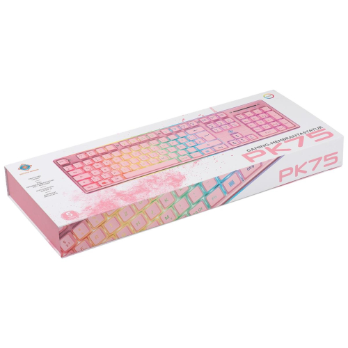 Deltaco Gaming GAM-021-RGB-P-DE klawiatura USB QWERTZ Niemiecki Różowy-25174295