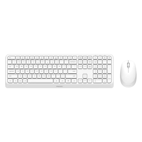 Philips 3000 series SPT6307W/00 klawiatura Dołączona myszka Uniwersalne RF Wireless QWERTY Angielski Biały
