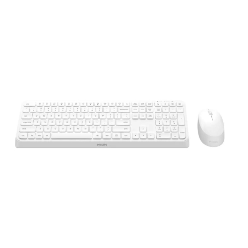 Philips 3000 series SPT6307W/00 klawiatura Dołączona myszka Uniwersalne RF Wireless QWERTY Angielski Biały-25174308