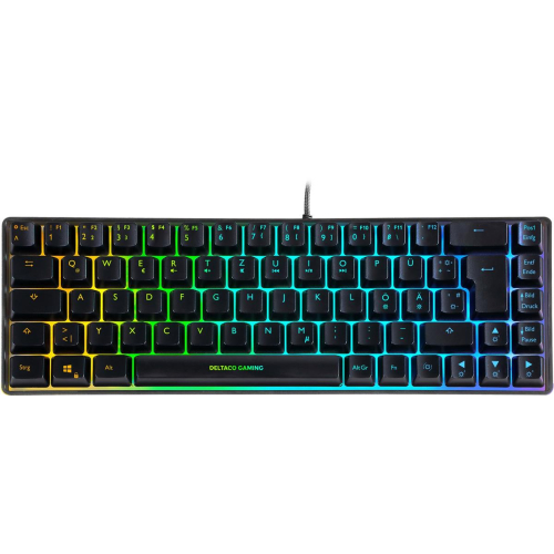 Deltaco Gaming GAM-158-DE klawiatura USB QWERTZ Skandynawia Czarny-25174312