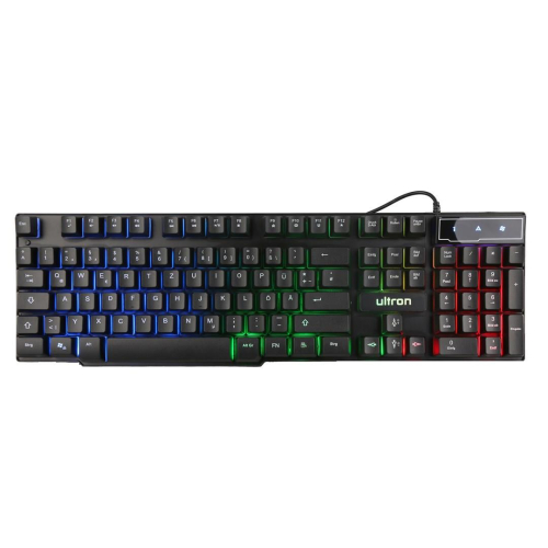 Ultron HAWK Gaming Set klawiatura Dołączona myszka QWERTZ Niemiecki Czarny, Czerwony, Biały-25174353