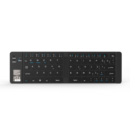 Inca IBK-579BT klawiatura Dom Bluetooth Metaliczny, Srebrny-25174362