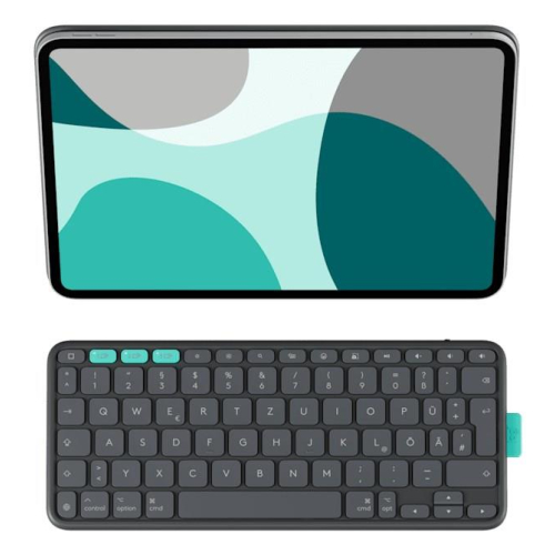 Logitech Flip Folio QWERTZ Niemiecki Bluetooth Grafitowy-25174411