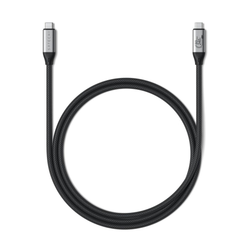Satechi USB4 V2 Pro Cable kabel USB USB4 Gen 4x2 1,2 m USB C 120 Gbit/s 240 W Srebrny, Czarny