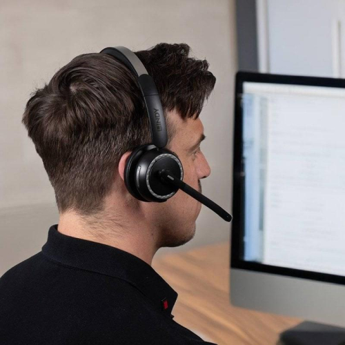 Lindy L118 Zestaw słuchawkowy Bezprzewodowy Opaska na głowę Biuro/centrum telefoniczne USB Type-C Bluetooth Podstawka