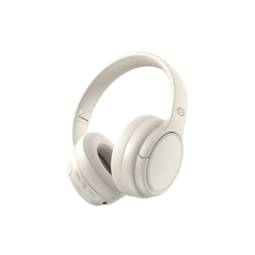Conceptronic PARRIS03C słuchawki/zestaw słuchawkowy Przewodowy i Bezprzewodowy Opaska na głowę Muzyka Bluetooth Kremowy