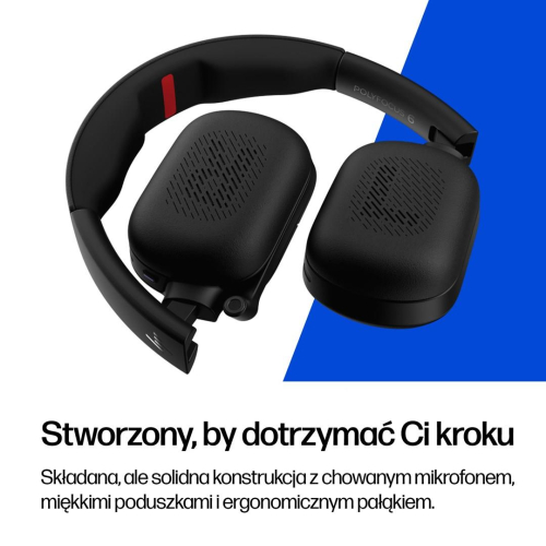 HP Poly Składany stereofoniczny zestaw słuchawkowy Bluetooth Focus 625 Fold-25175669