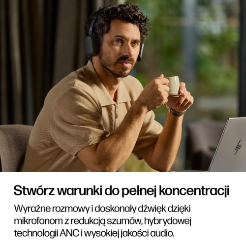 HP Poly Składany stereofoniczny zestaw słuchawkowy Bluetooth Focus 625 Fold-25175677