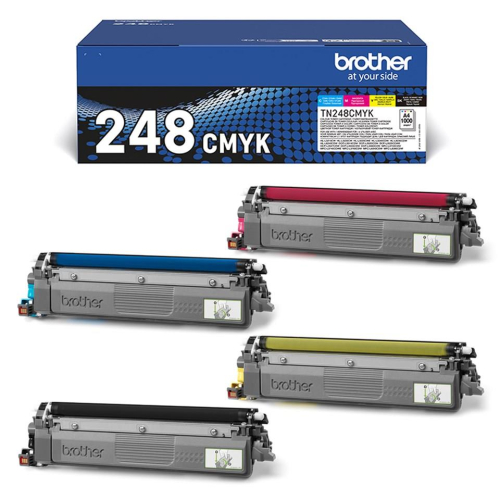 Brother TN-248VAL kaseta z tonerem 4 szt. Oryginalny Czarny, Cyjan, Purpurowy, Żółty-25190464