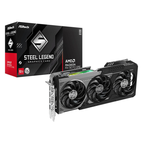 Karta graficzna ASRock RX9070GRE Steel Legend Dark 12GB OC