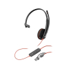 Poly Blackwire 3210 Monaural USB-C Headset +USB-C/A Adapter-25290942