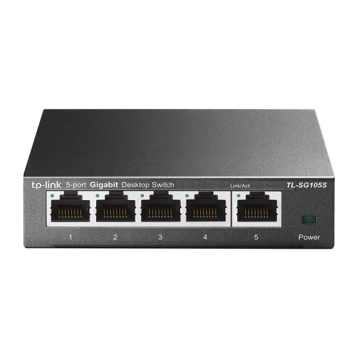 TP-Link TL-SG105S Nie zarządzany Gigabit Ethernet (10/100/1000) Czarny