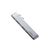 Ugreen wielofunkcyjny HUB 2x USB Typ C na USB Typ C PD (Thunderbolt 3, 100W, 4K@60 Hz, 10 Gbps) / HDMI 4K@30 Hz / 3x USB 3.0 do MacBook Pro / Air sza