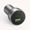 Ugreen ładowarka samochodowa USB / USB Typ C Quick Charge 3.0 Power Delivery 36 W 3 A szary-25365268