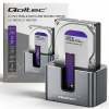 Qoltec 52631 Stacja dokująca HDD SSD | SATA | M.2 NVMe | Klonowanie | USB-C | 10Gb/s | 28TB-25382495