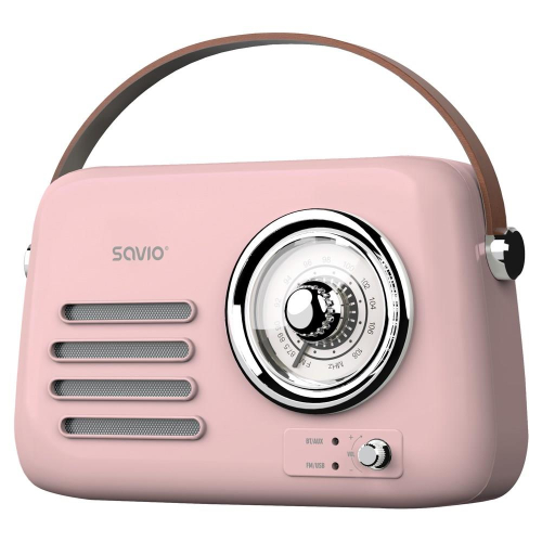 SAVIO RADIO PRZENOŚNE RÓŻOWE RS-03-25343116