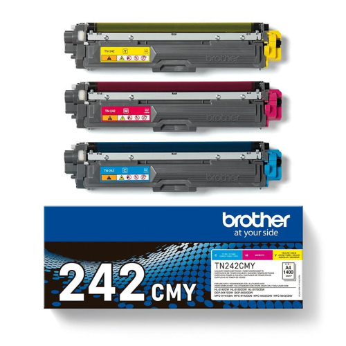 Brother TN-242CMY kaseta z tonerem 1 szt. Oryginalny Cyjan, Purpurowy, Żółty-25358802