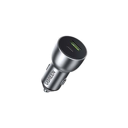 Ugreen ładowarka samochodowa USB / USB Typ C Quick Charge 3.0 Power Delivery 36 W 3 A szary