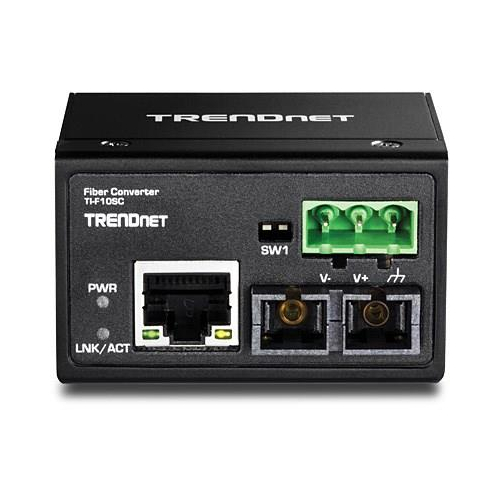 Media konwerter TRENDnet TI-F10SC - Ethernet, Fast Ethernet - 10Base-T, 100Base-FX, 100Base-TX - RJ-45 / SC wielomodowy 