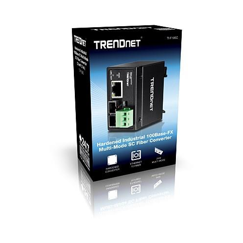 Media konwerter TRENDnet TI-F10SC - Ethernet, Fast Ethernet - 10Base-T, 100Base-FX, 100Base-TX - RJ-45 / SC wielomodowy 