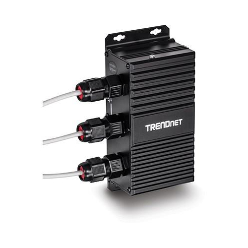 TRENDnet 2-portowy przemysłowy zewnętrzny przedłużacz Gbit UPoE 100m-25388149
