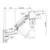 Uchwyt do monitora 17-49 cali, aluminiowy, max 20kg-25487518