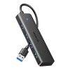 HUB adapter 4w1 USB-A -> USB-A X4 - czarny