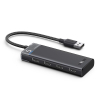 HUB USB-C CM653 1x USB-C 4x USB-A - szary