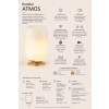 Lampa LED z głośnikiem i coolerem na napoje Atmos golden-25491816