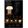 Lampa przenośna z głośnikiem Sensa Play pomarańczowa-25492059