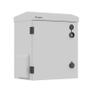 Szafa rack wisząca 10" hermetyczna IP55 montaż na ścianie/słupie320x220x400 szara (złożona)