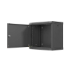 Szafa instalacyjna rack wisząca 19 cali 9U 540x350mm czarna drzwi pełen metal (flat pack)-25497120