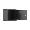 Szafa instalacyjna rack wisząca 19 cali 9U 540x350mm czarna drzwi pełen metal (flat pack)-25497121