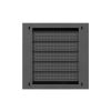 Szafa instalacyjna TPR 10 cali z płytą MESH 400x400x140mm czarna (złożona)-25497161