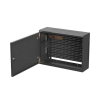 Szafa instalacyjna TPR 10 i 19 cali z płytą MESH 560x420x180 czarna (złożona)-25497189