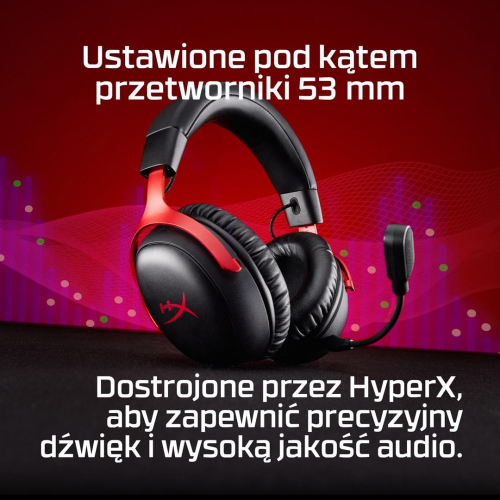 HyperX Cloud III Wireless – bezprzewodowy zestaw słuchawkowy do gier (czarny)-25406735